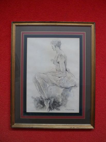 Verkocht.Dooyewaard 1892-1980. Balletdanseres.